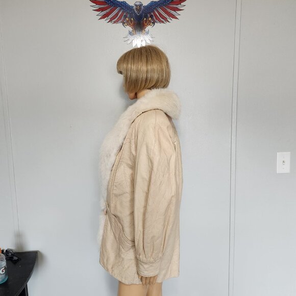 # Leather/fox fur coat - Picture 3 of 4